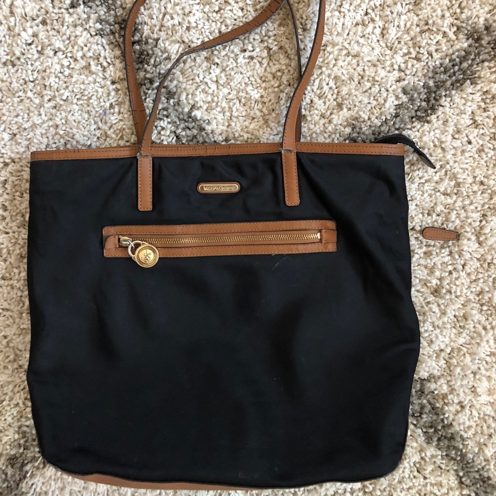 Michael Kors black tote bag